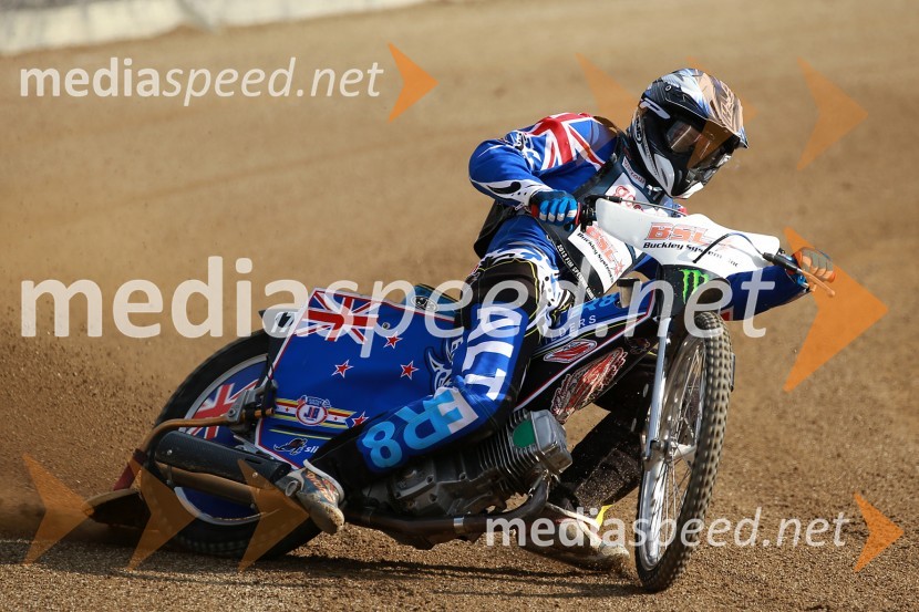 Sean Mason (NZ)Uradni trening pred dirko za VN Nove Zelandije, Speedway Grand Prix