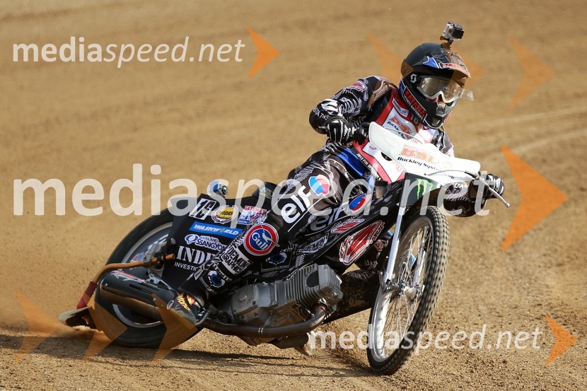 Greg Hancock (ZDA)Uradni trening pred dirko za VN Nove Zelandije, Speedway Grand Prix