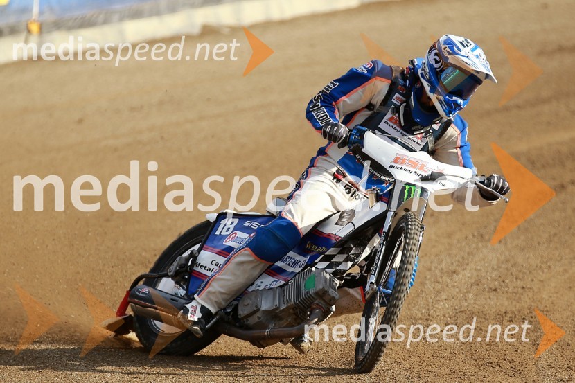 Dale Finch (NZ)Uradni trening pred dirko za VN Nove Zelandije, Speedway Grand Prix