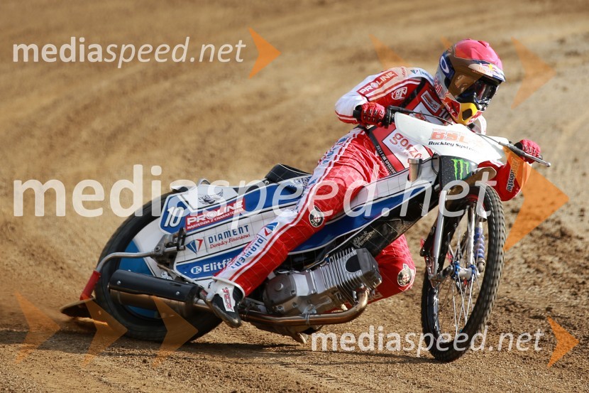 Jaroslaw Hampel (Pol)Uradni trening pred dirko za VN Nove Zelandije, Speedway Grand Prix