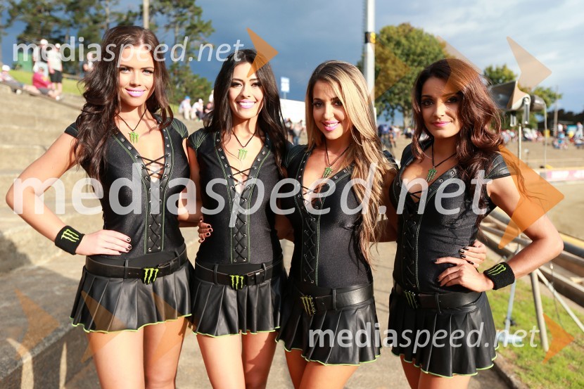 Monster girlsUradni trening pred dirko za VN Nove Zelandije, Speedway Grand Prix