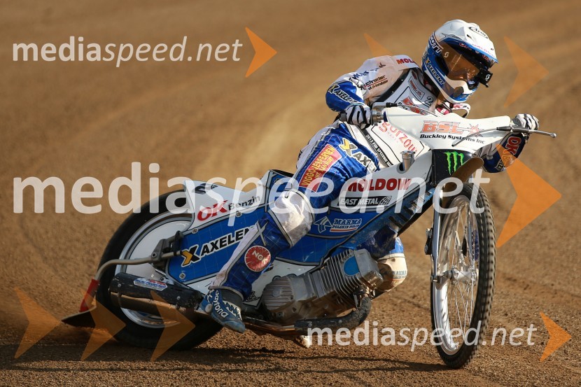 Nicki Pedersen (Dan)Uradni trening pred dirko za VN Nove Zelandije, Speedway Grand Prix