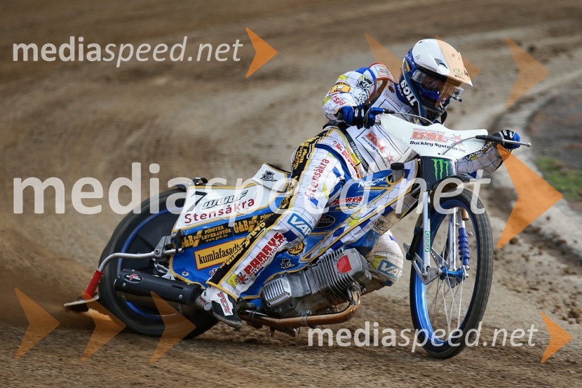Fredrik Lindgren (Šve)Uradni trening pred dirko za VN Nove Zelandije, Speedway Grand Prix