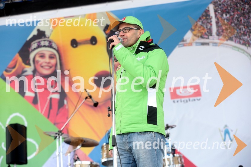 Matjaž Rakovec, predsednik uprave Zavarovalnice TriglavPlanica 2013, finale v smučarskih poletih, četrtek