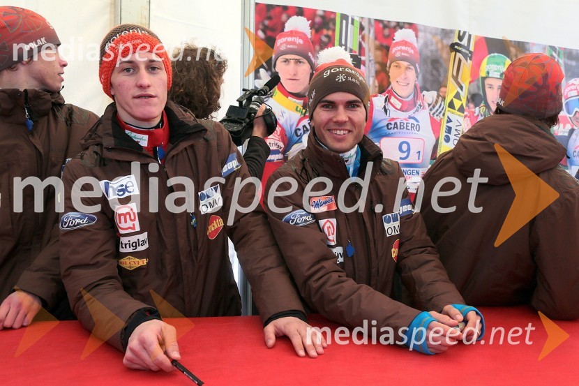 Peter Prevc, Jernej Damjan, smučarska skakalcaPlanica 2013, finale v smučarskih poletih, četrtek