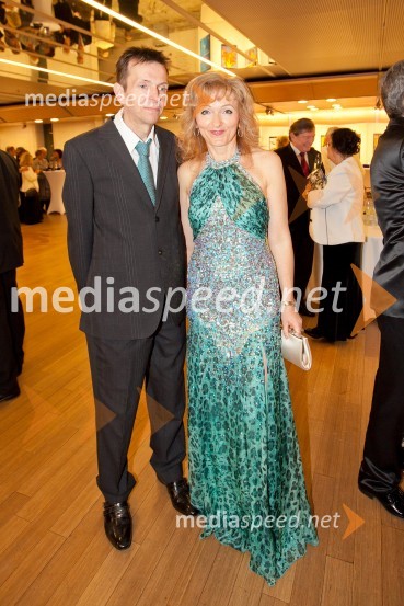 Andrej Kocjan, arhitekt, Lilijana Kastelic, oblikovalkaVeliki dobrodelni Lions ples 2013