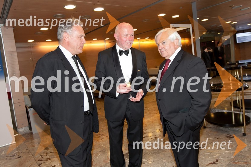 ...; Joco Žnidaršič, fotograf;&nbsp;Milan Kučan, nekdanji predsednik RSVeliki dobrodelni Lions ples 2013