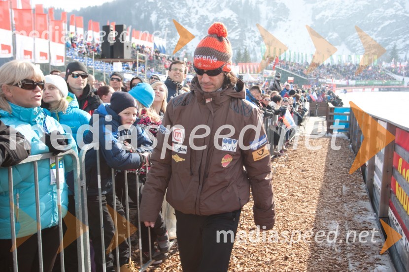 Primož Peterka, nekdanji smučarski skakalecPlanica 2013, finale v smučarskih poletih, sobota
