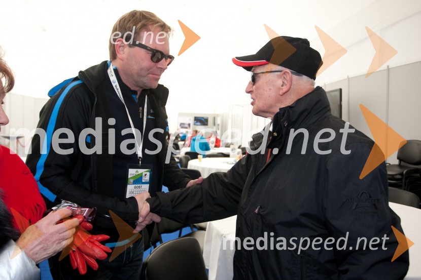 Marko Škriba, direktor znamke Volkswagen pri Porsche Slovenija d.o.o.; Tone ProsencPlanica 2013, finale v smučarskih poletih, sobota