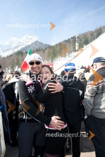 Bogdan Capuder, strokovni sodelavec, Postonjska jama; Martina Baškovič, vinska kraljica Slovenije 2012Planica 2013, finale v smučarskih poletih, sobota