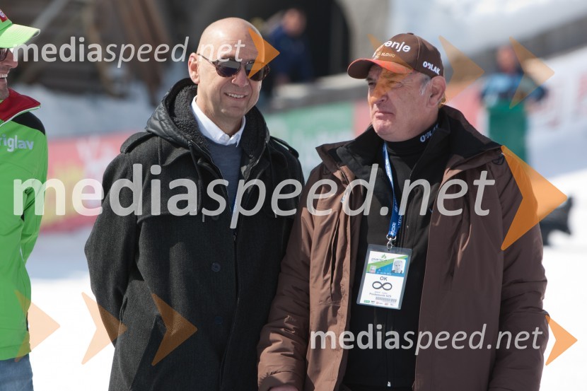 Tibor Šimonka, predsednik uprave SIJ- Slovenska industrija jekla d.d.; Ljubo JasničPlanica 2013, finale v smučarskih poletih, sobota