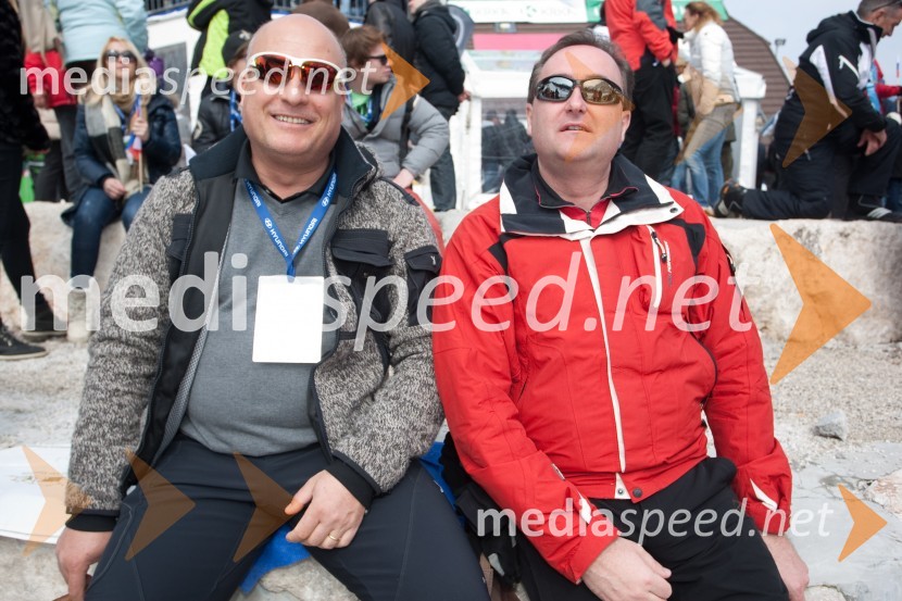 Iztok Klančnik, direktor HP in Ervin PfeiferPlanica 2013, finale v smučarskih poletih, sobota