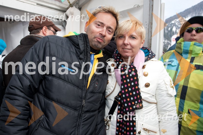 Damjan Fras, nekdanji slovenski smučarski skakalec; Vanja FrasPlanica 2013, finale v smučarskih poletih, sobota