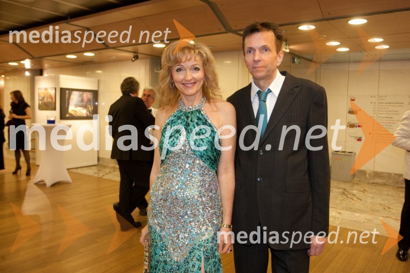 Lilijana Kastelic, oblikovalka; Andrej Kocjan, arhitektVeliki dobrodelni Lions ples 2013