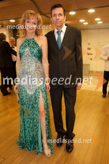 Lilijana Kastelic, oblikovalka; Andrej Kocjan, arhitektVeliki dobrodelni Lions ples 2013