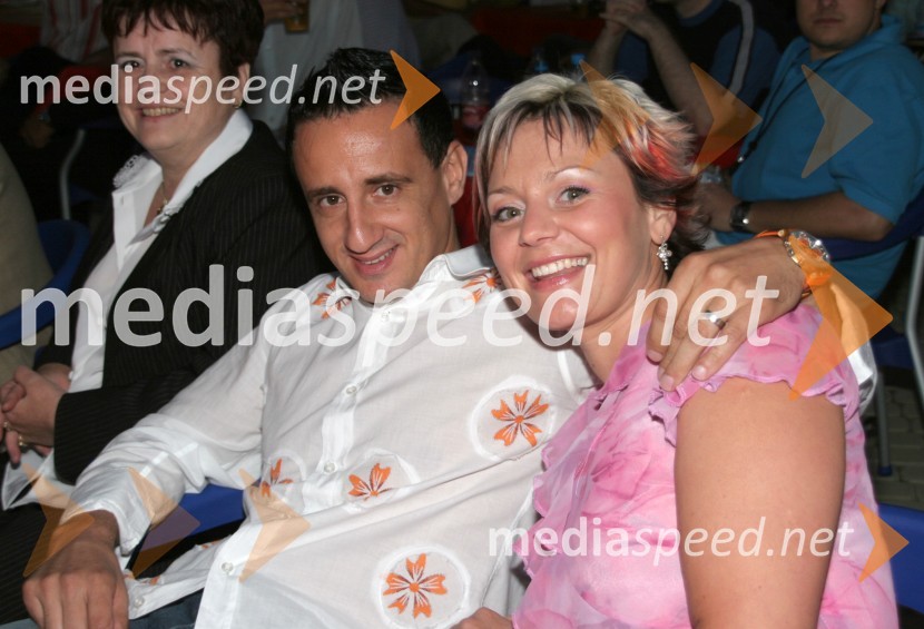 Smiljan Mori z ženo HelenoPolfinalni izbor za Miss Slovenije 2005