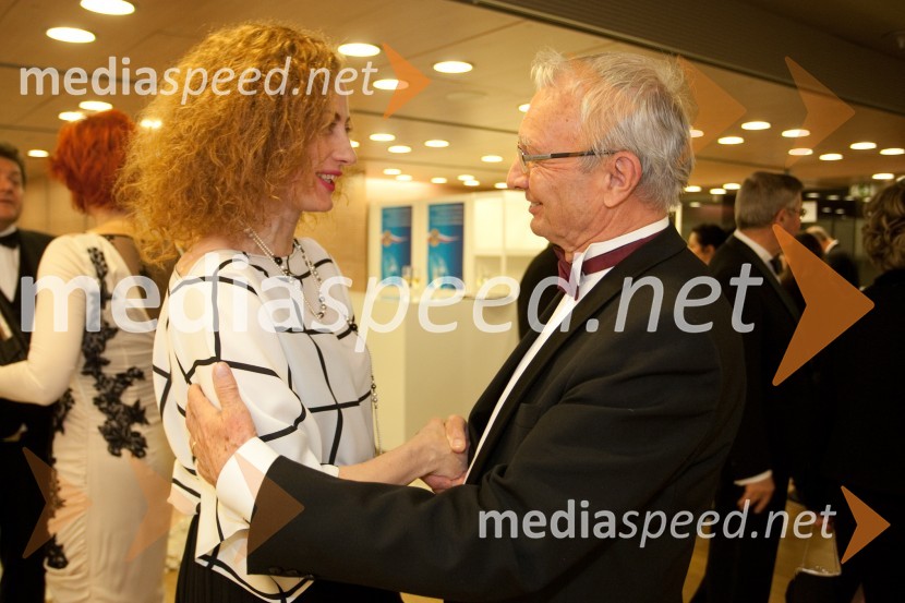 Hermina Kovačič, novinarka, ambasadorka Diners Club Style; Peter KamienVeliki dobrodelni Lions ples 2013