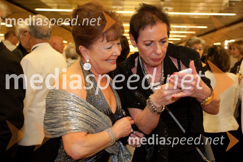 Tjaša Andree Prosenc, nekdanja drsalka, odvetnica; Milenka KnezVeliki dobrodelni Lions ples 2013