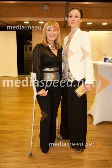 Barbra Jermann, urednica revije Lady; Urška CentaVeliki dobrodelni Lions ples 2013