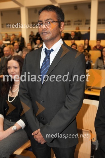 Dr. Tamilselvan Mohan, Fakulteta za strojništvo UMUniverza v Mariboru, promocija doktorjev znanosti, marec 2013