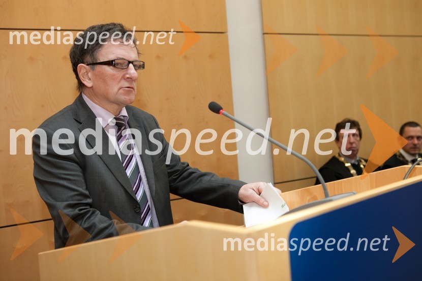 Prof. dr. Anton Dvoršek, Fakulteta za varnostne vede UMUniverza v Mariboru, promocija doktorjev znanosti, marec 2013