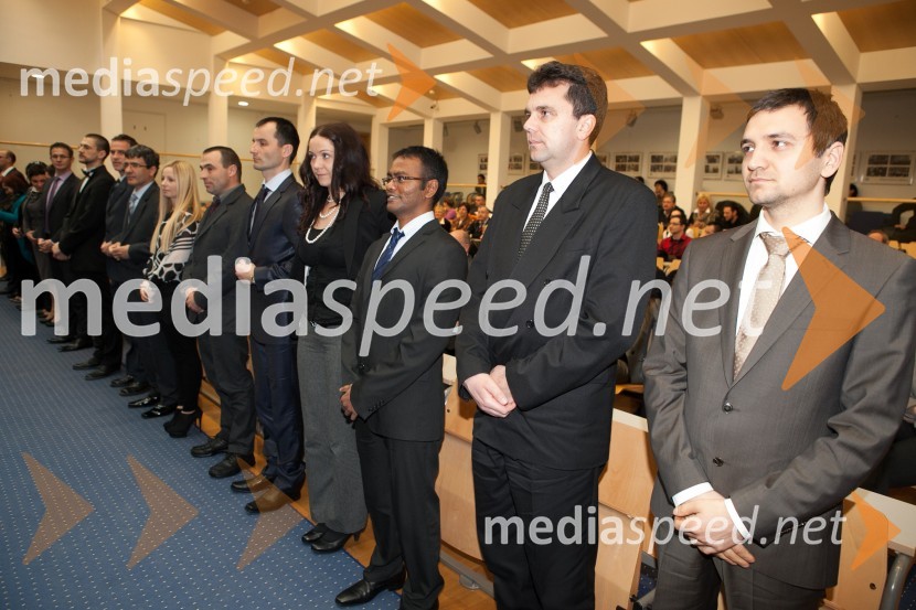 Dr. Miha Munda, Medicinska fakulteta UM; dr. Mohsen Hussein; Medicinska 
fakulteta UM; dr. Lidija Kocbek, Medicinska fakulteta UM; dr. Janez 
Šimenc, Medicinska fakulteta UM; dr. David Greif, Fakulteta za 
strojništvo UM; dr. Heike Marlene Anna Ehmann, Fakulteta za strojništvo 
UM; dr. Tamilselvan Mohan, Fakulteta za strojništvo UM; dr. Evgen 
Torhač, Fakulteta za kemijo in kemijsko tehnologijo UM; dr. Mihael 
Kasaš,&nbsp; Fakulteta za kemijo in kemijsko tehnologijo UMUniverza v Mariboru, promocija doktorjev znanosti, marec 2013