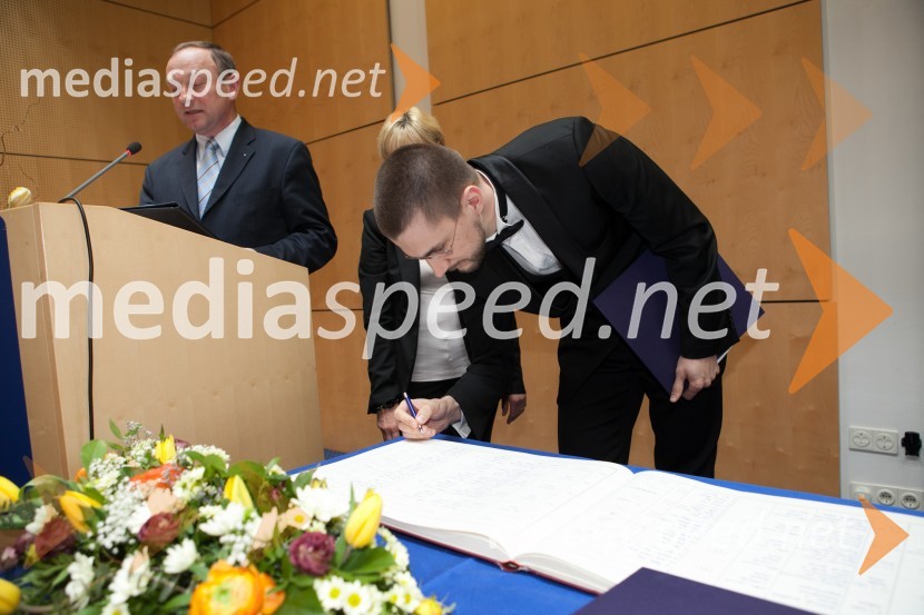 Dr. Andraž Stožer, Medicinska fakulteta UMUniverza v Mariboru, promocija doktorjev znanosti, marec 2013