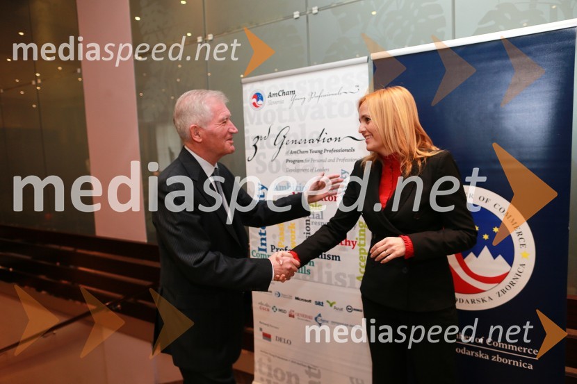 ...; mag. Ajša Vodnik, izvršna direktorica Ameriške gospodarske zbornice (AmCham)Amcham, poslovni zajtrk z naslovom: Intelektualna kreacija in inovacija je lahko prihodnost za Slovenijo