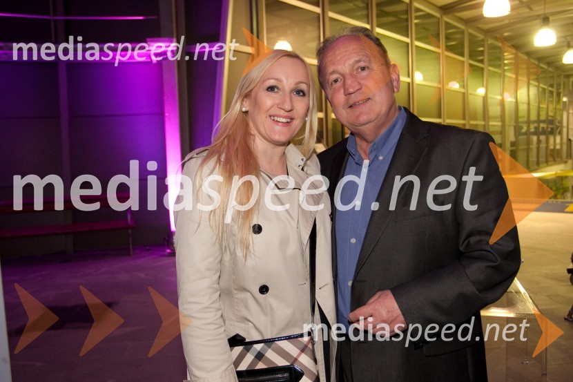 Helena Čož; Srečko Čož, organizator dogodka Miss ŠportaModna revija kopalk v Emporiumu