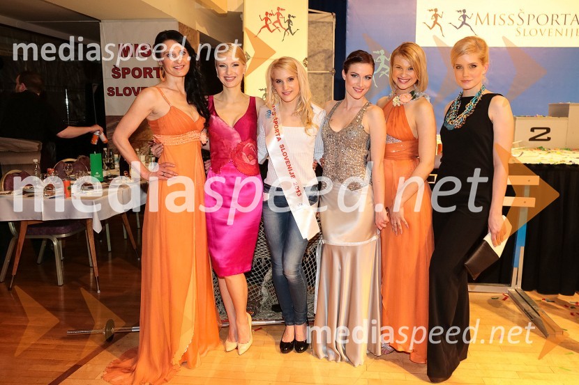 Uršula Majcen, športna novinarka in voditeljica prireditve; Maja Ferme, modna oblikovalka; Klara Krošelj;&nbsp;Urša Klavs, Miss športa 2012;&nbsp;Natalija Waldhuber, Miss športa 2007 in voditeljica prireditve;&nbsp;Ajda Sitar, Miss Športa 2009Miss Športa Slovenije 2013, finale