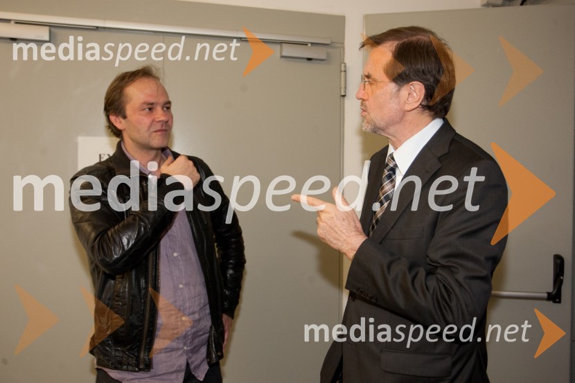 Jure Ivanušič, igralec; Lojze Peterle, politikPoklon Lojzetu Slaku in njegovi glasbi