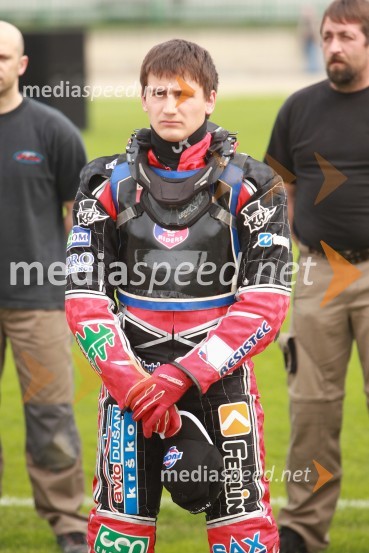 Samo Kukovica (AMD Krško)Speedway, druga dirka parov v Ljubljani