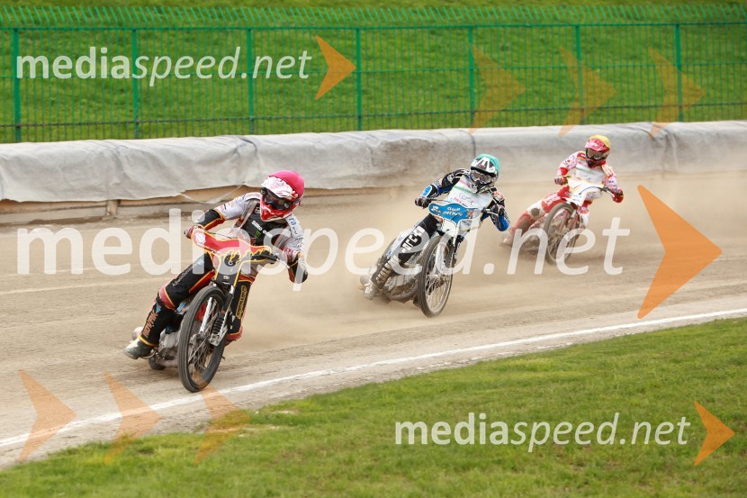 Aleksander Čonda (ST Lendava); ...; Karlo Majnić (SK Unia Goričan)Speedway, druga dirka parov v Ljubljani