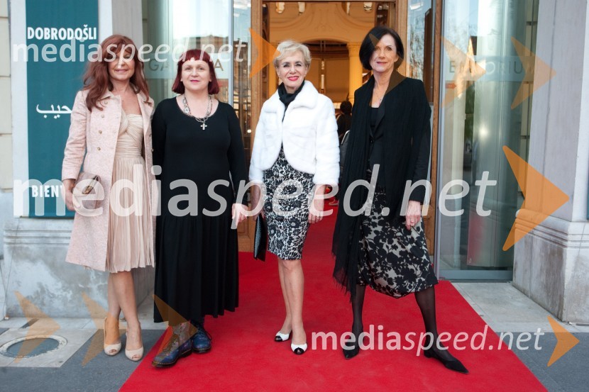 Darja Kuhar Kotnik; Marta Vodeb, modna oblikovalka; Metka Premerl, slavistka; Slavka Pajk, stilistkaPredstavitev kolekcij slovenskih oblikovalk v Galeriji Emporium