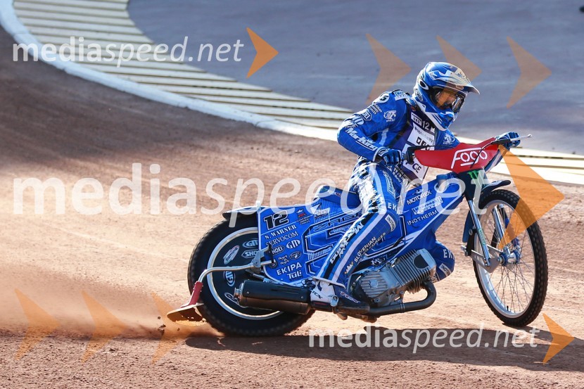 Matej Žagar na stadionu UlleviPred dirko za VN Švedske