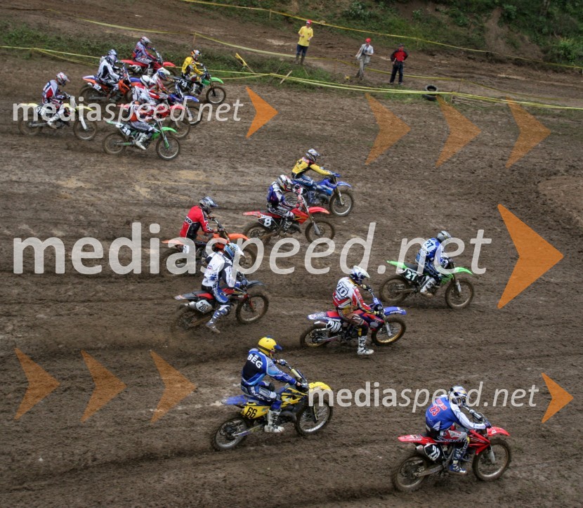 Štart 2.vožnje v razredu do 125 ccmMOTOKROS, DP7