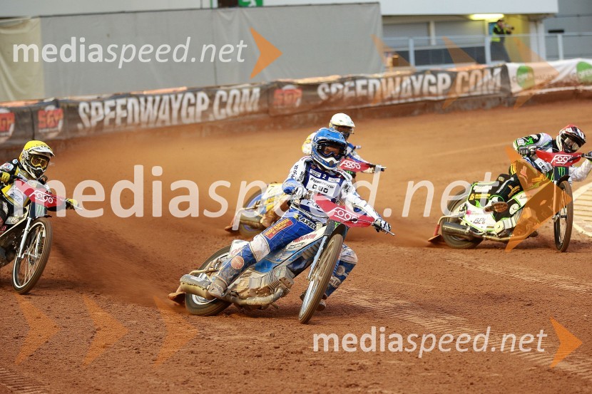 Tai Woffinden (VB); Nicki Pedersen (Dan); Fredrik Lindgren (Šve); ...Žagar sedmi na VN Švedske