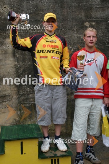 Klemen Gerčar, Sitar Dunlop RT in Damjan Smrekar, AMD ŠentvidMOTOKROS, DP7