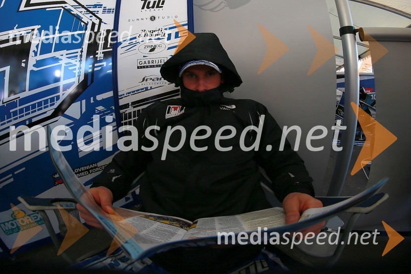 Matej Žagar (Slo)Pred dirko za VN Švedske