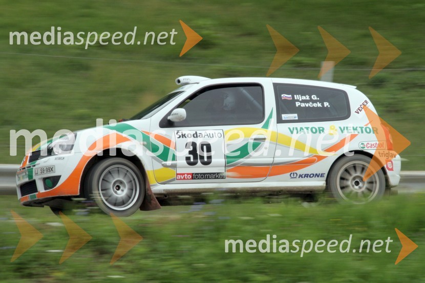 Gašper Iljaž in Peter Pavček (Slovenija)RALLY, 3.Škoda rally Maribor