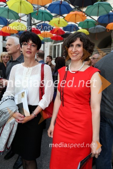 Mag. Tanja Roženbergar Šega, direktorica Muzeja novejše zgodovine Celje; Maja Hren Brvar, kustodinja Pokrajinskega muzeja MariborPokrajinski muzej Maribor, otvoritev Meseca mode v muzeju