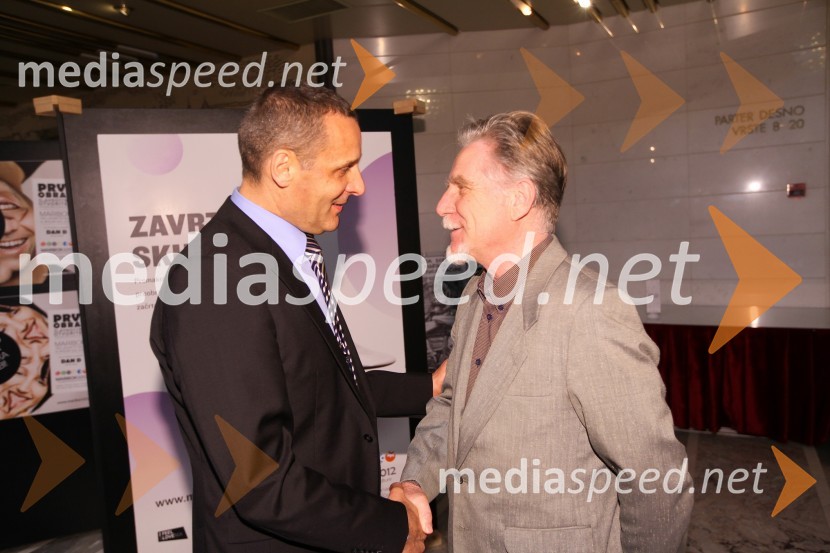 Danilo Rošker, direktor SNG Maribor; Franci Pivec, kulturnik, filozof in ambasador Mariborske knjižniceJohn Gabriel Borkman, premiera predstave SNG Maribor