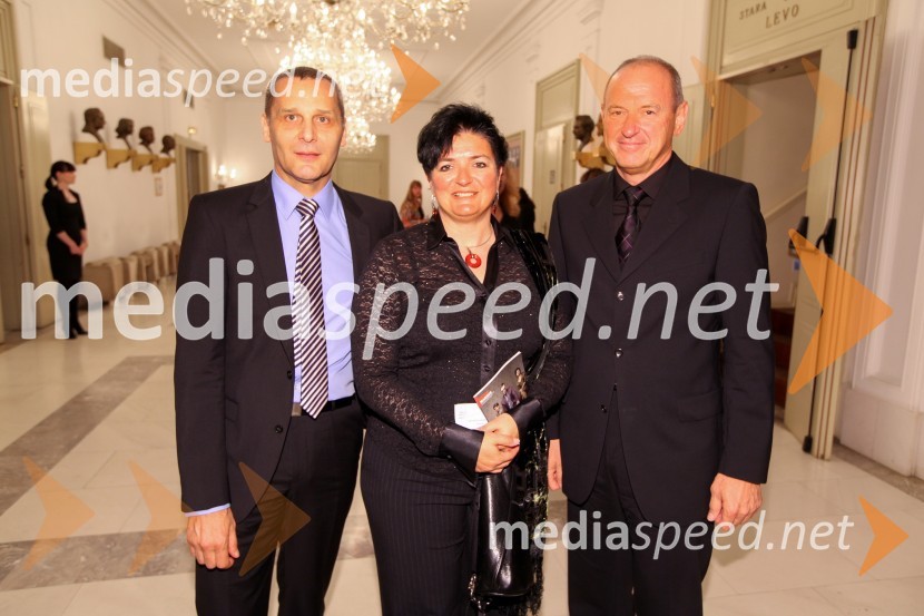 Danilo Rošker, direktor SNG Maribor; Mojca Jan Zoran, Ministrstvo za kulturo RS; ...John Gabriel Borkman, premiera predstave SNG Maribor