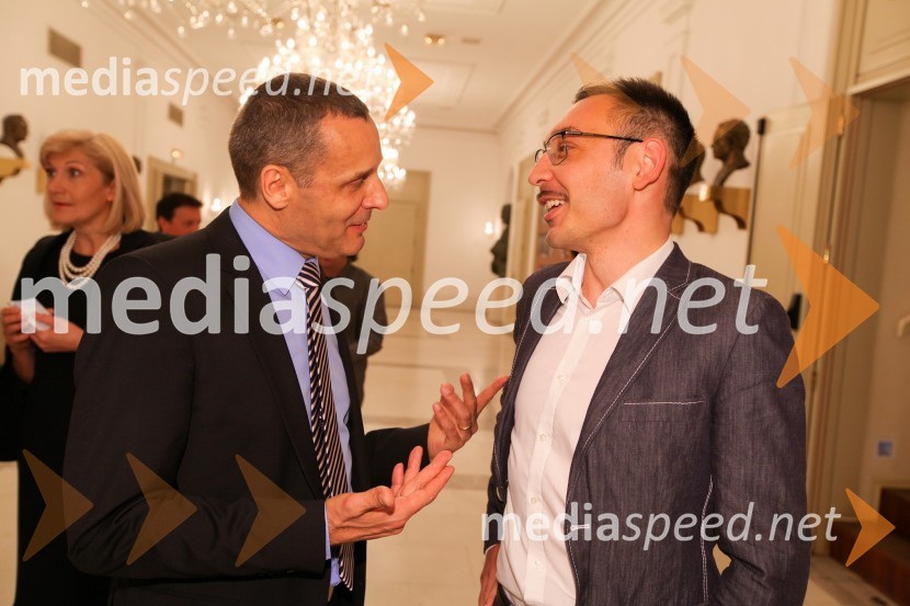 Danilo Rošker, direktor SNG Maribor; Tadej Toš, igralecJohn Gabriel Borkman, premiera predstave SNG Maribor