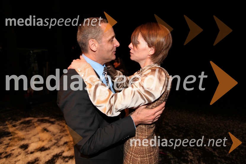 Danilo Rošker, direktor SNG Maribor; soproga Nataša Matjašec Rošker, igralkaJohn Gabriel Borkman, premiera predstave SNG Maribor