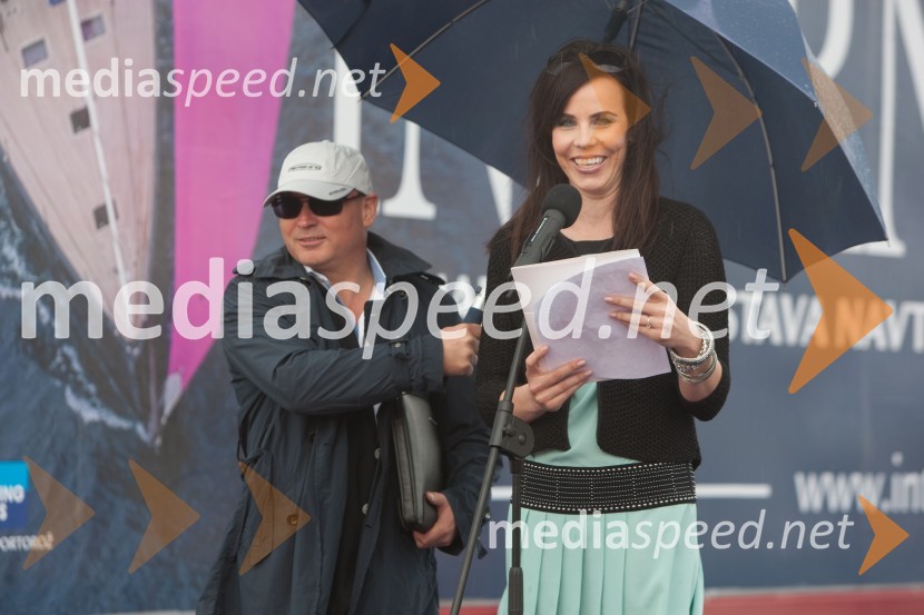Matjaž Murko; Mennyacht; Lorella Flego, voditeljicaInternautica 2013, otvoritev