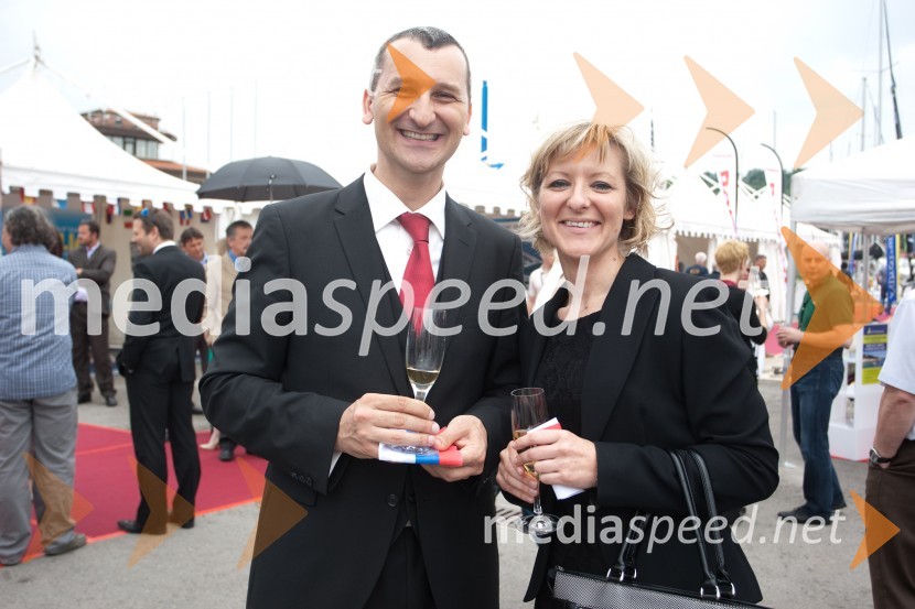 Samo Omerzel, minister za infrastrukturo in prostor; Tina Komel, ministrica za Slovence v zamejstvu in po svetuInternautica 2013, otvoritev