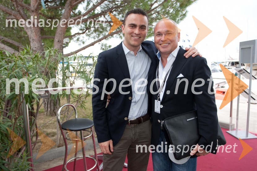 Andrea Anastasio, Ferretti Group; Matjaž Murko; MennyachtInternautica 2013, otvoritev