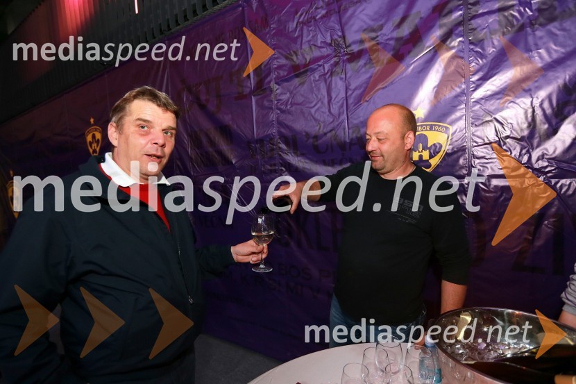 Matjaž Kirbiš, odvetnik; Boštjan Protner, vinarPoslovni klub NK Maribor in VIP ob naslovu prvakov