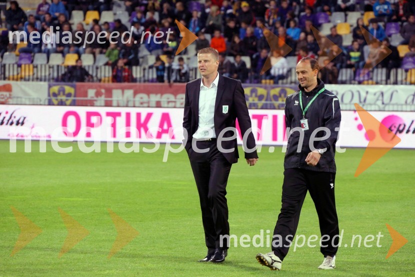 Andrej Razdrh, trener NK Olimpija; ...NK Maribor enajstič prvak Slovenije ob zmagi nad NK Olimpija